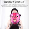 Bodyvitallab LED Gezichtsmasker – Red Light Therapy – 240 LED’s – Anti-Aging – 4 Lichtkleuren – Met Afstandsbediening