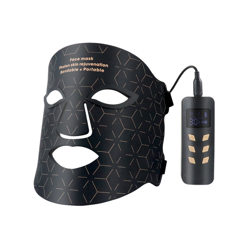 Bodyvitallab LED Gezichtsmasker – Red Light Therapy – 240 LED’s – Anti-Aging – 4 Lichtkleuren – Met Afstandsbediening